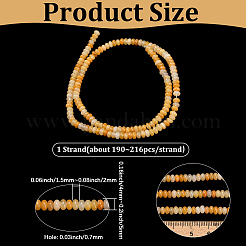 1 Strand Natural Topaz Jade Beads Strands&nbsp;G-PA0002-09