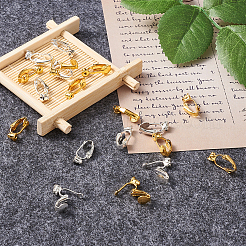 Brass Clip on Earring Converter&nbsp;KK-TA0007-43