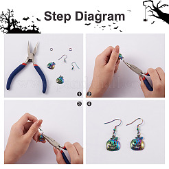 32Pcs 8 Style Rainbow CoLOR Alloy Pendants&nbsp;PALLOY-SW0001-02