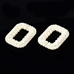 Spray Painted CCB Plastic Linking Rings&nbsp;CCB-Q091-009F