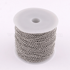 Tarnish Resistant 201 Stainless Steel Curb Chains&nbsp;CHS-Q001-23-01