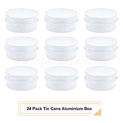 Round Aluminium Tin Cans&nbsp;CON-WH0079-13C