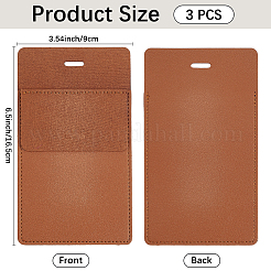 Rectangle PU Leather Pocket Pen Bag for Doctor Nurse&nbsp;AJEW-WH20060-95B