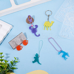 2Pcs 2 Styles DIY Pendant Silhouette Silicone Molds&nbsp;DIY-GN0001-01B