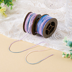 2 Rolls 2 Colors Segment Dyed Round Polyester Twisted Cords&nbsp;OCOR-TA0003-59B