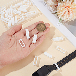 30Pcs 3 Styles Rectangle Silicone Retainer Buckle Holder Watchbands Retaining Hoop Replacement Watch Strap Clasp&nbsp;FIND-CN0002-39B