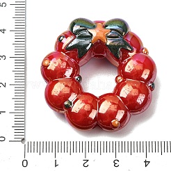 Christmas UV Plating Opaque Acrylic Beads&nbsp;AC-CBAC5B6-01A