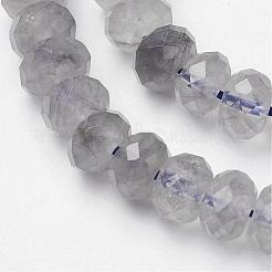 Natural Cloudy Quartz Beads Strands&nbsp;G-F362-04-5x8mm