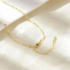 Brass Oval Link Chain Necklaces&nbsp;NJEW-A042-08G