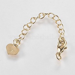 Long-Lasting Plated Brass Chain Extender&nbsp;X-KK-K210-05G