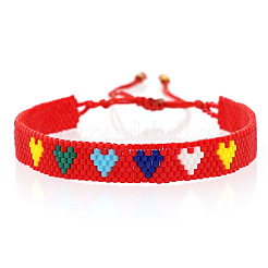 Bohemian Glass Seed Beaded Braided Bead Bracelets for Women&nbsp;NO2145