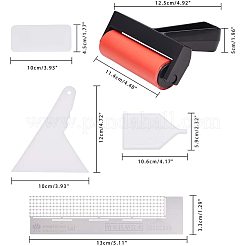 ゴムローラーブラシ  DIYダイヤモンドペイントツール  プラスチックスクレーパツール  ステンレス鋼ダイヤモンド描画定規ドットドリルツール  プラスチックスクレーパツール  ミックスカラー  12.8x11.4x5cm  8個/セット&nbsp;TOOL-PH0016-88