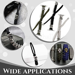 6Pcs Retro 304 Stainless Steel Slide Charms/Slider Beads&nbsp;STAS-UN0051-03