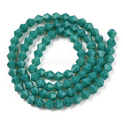 Opaque Solid Color Glass Beads Strands&nbsp;GLAA-TAC0022-4mm-B01