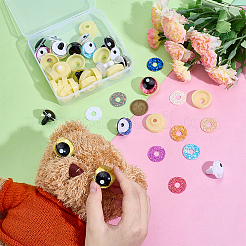20Pcs 2 Colors Plastic Craft Eyes&nbsp;DIY-PH0033-80
