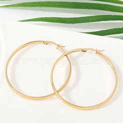 201 Stainless Steel Hoop Earrings&nbsp;EJEW-Q026-17G-D