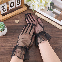 Polyester Mesh Gloves for Lady Girls&nbsp;AJEW-WH20018-307G