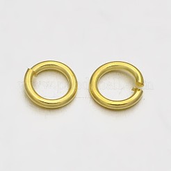 真鍮製オープンタイプ丸カン  ラウンド  ゴールドカラー  21ゲージ  4x0.7mm  内径：2.2mm  約11904個/500g&nbsp;KK-E647-17G-4mm