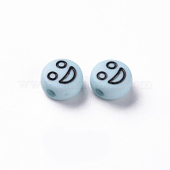 Opaque Sky Blue Acrylic Beads&nbsp;MACR-N008-42-C05