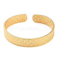 304 Stainless Steel Open Cuff Bangles&nbsp;BJEW-K230-01G-05