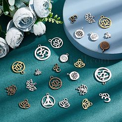 68Pcs 17 Style Tibetan Style Alloy Charms&nbsp;TIBEP-SC0001-92