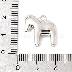合金ペンダント  馬のチャーム  カドミウムフリー＆ニッケルフリー＆鉛フリー  プラチナ  18x17x5mm  穴：1.8mm&nbsp;FIND-Z120-01P