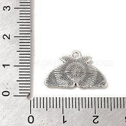 合金のチベット風チャーム  カドミウムフリー＆鉛フリー  蛾  アンティークシルバー  12.5x20x2mm  穴：1.5mm  約820個/1000g&nbsp;PALLOY-M217-36AS