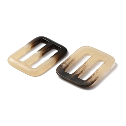 Rectangle Resin Buckle Clasps&nbsp;FIND-WH0129-33D