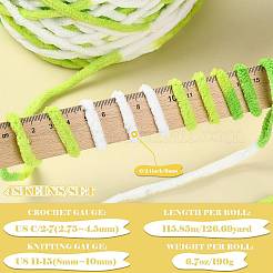4 Skeins Super Bulky Segment Dyed Chunky Polyester Yarn&nbsp;FB-FSB9EF-01E
