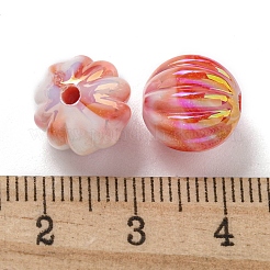 UV Plating Rainbow Iridescent Acrylic Beads&nbsp;OACR-E041-04