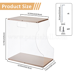 Wooden Vinyl Record Storage Holder Rack&nbsp;ODIS-WH0086-135