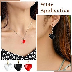 18Pcs 3 Colors Spray Painted Glass Pendants&nbsp;GLAA-YW0004-33