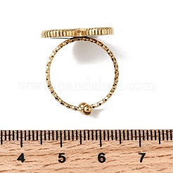 調節可能な304ステンレス鋼製カフオープンリング  ハート  エナメル  ミックスカラー  18.5x18.5mm&nbsp;RJEW-H264-03G