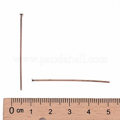 ジュエリーパーツ  真鍮製平頭ピン  カドミウムフリー＆ニッケルフリー＆鉛フリー  赤銅鉱  0.7x40mm  約8220個/1000g&nbsp;J0CNA041-NR