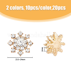 20Pcs 2 Colors Alloy Cabochons&nbsp;FIND-FH0007-89