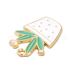 Alloy Enamel Pendants&nbsp;ENAM-F144-19G