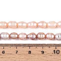 Natural Cultured Freshwater Pearl Beads Strands&nbsp;PEAR-N012-05Y-03