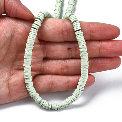 Handmade Polymer Clay Beads Strands&nbsp;CLAY-R089-6mm-157
