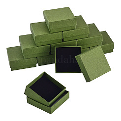12Pcs Cardboard Paper Jewelry Storage Boxes with Sponge&nbsp;CON-TA0001-43B