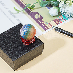 Seven Chakra Crystal Ball&nbsp;DJEW-WH0050-01