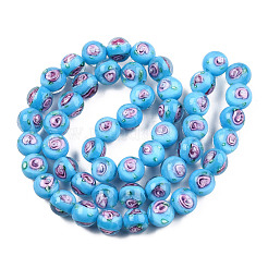 Handmade Lampwork Beads Strands&nbsp;LAMP-N021-45C