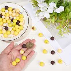 80Pcs 5 Styles Silicone Beads&nbsp;SIL-SC0003-06D
