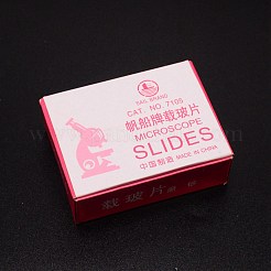 顕微鏡ガラスカバースライドカバースリップ  長方形  マット  透明  25x76x1mm  50個/箱&nbsp;AJEW-WH0230-70