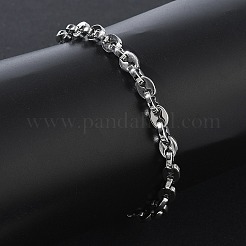 6MM 304 Stainless Steel Oval Link Chain Bracelets&nbsp;SA-CBA2696-19P
