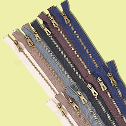 12個6色ナイロンジッパーファスナー  合金ジッパープラー付き  洋服DIYソーイングアクセサリー用  ミックスカラー  240x29x2mm  2個/カラー&nbsp;FIND-GF0008-20B