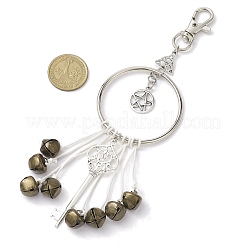 Alloy Star & Ring Pendant Decorations&nbsp;HJEW-JM02170-01