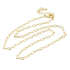 3MM Brass Cable Chain Necklaces for Women&nbsp;NJEW-F366-01B