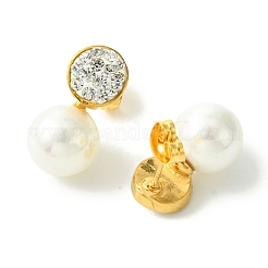 PVD Vacuum Plating 304 Stainless Steel Crystal Rhinestone Stud Earrings&nbsp;EJEW-L284-18G