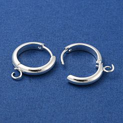 201 Stainless Steel Huggie Hoop Earring Findings&nbsp;STAS-P283-01Z-S