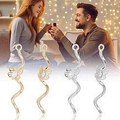 12Pcs 2 Colors Brass Micro Pave Cubic Zirconia Pendants&nbsp;KK-BBC0019-70